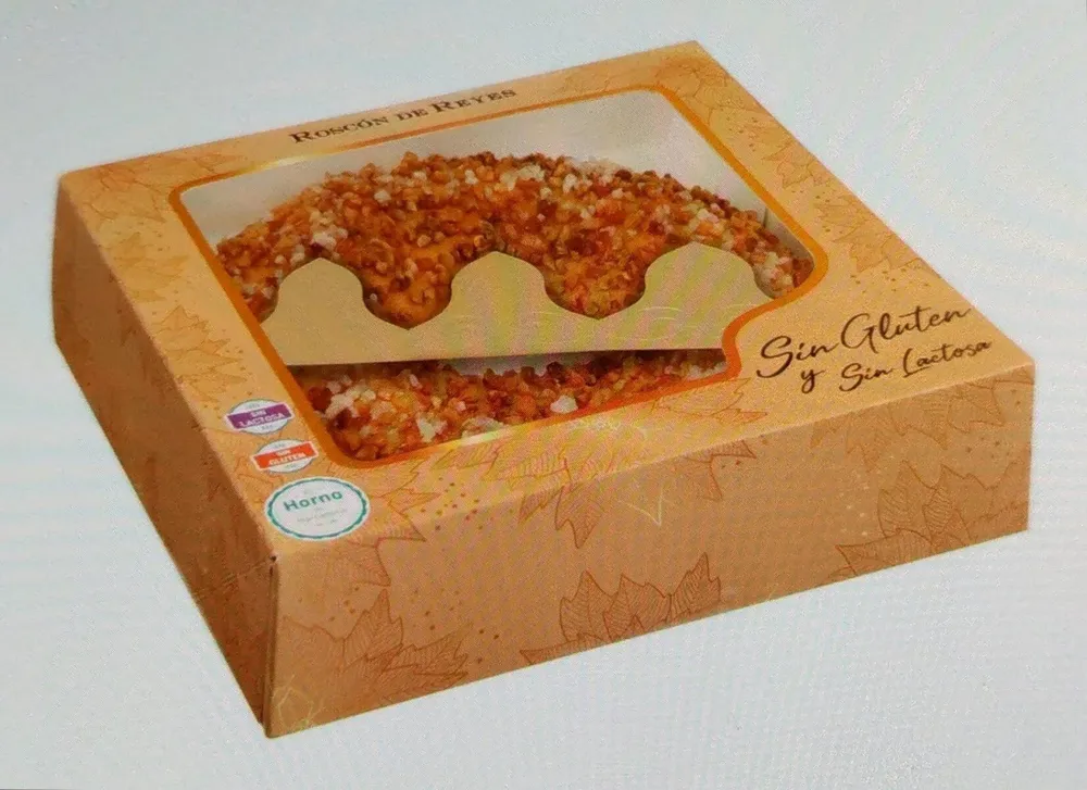 Roscón de Reyes sin gluten y sin lactosa congelado