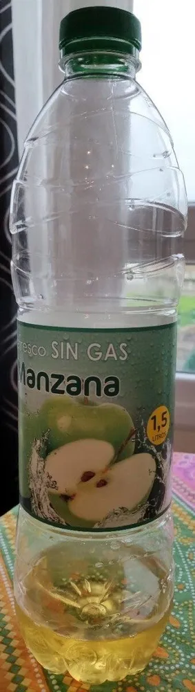 Refresco sin gas manzana