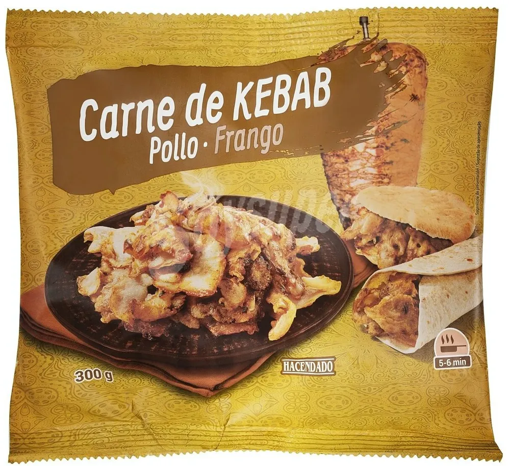 Carne de kebab pollo
