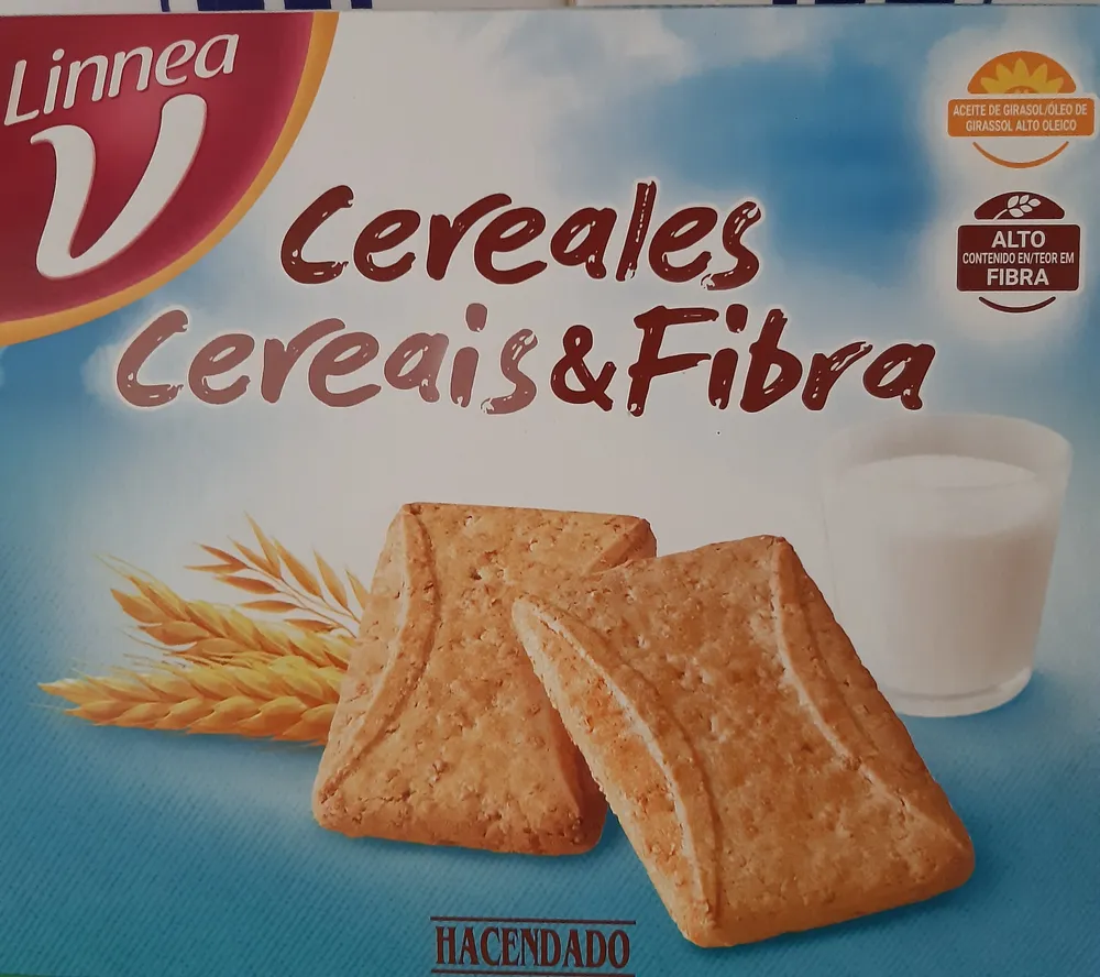 Galleta con cereales y fibra