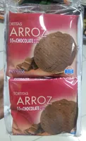 Tortitas de arroz con chocolate con leche