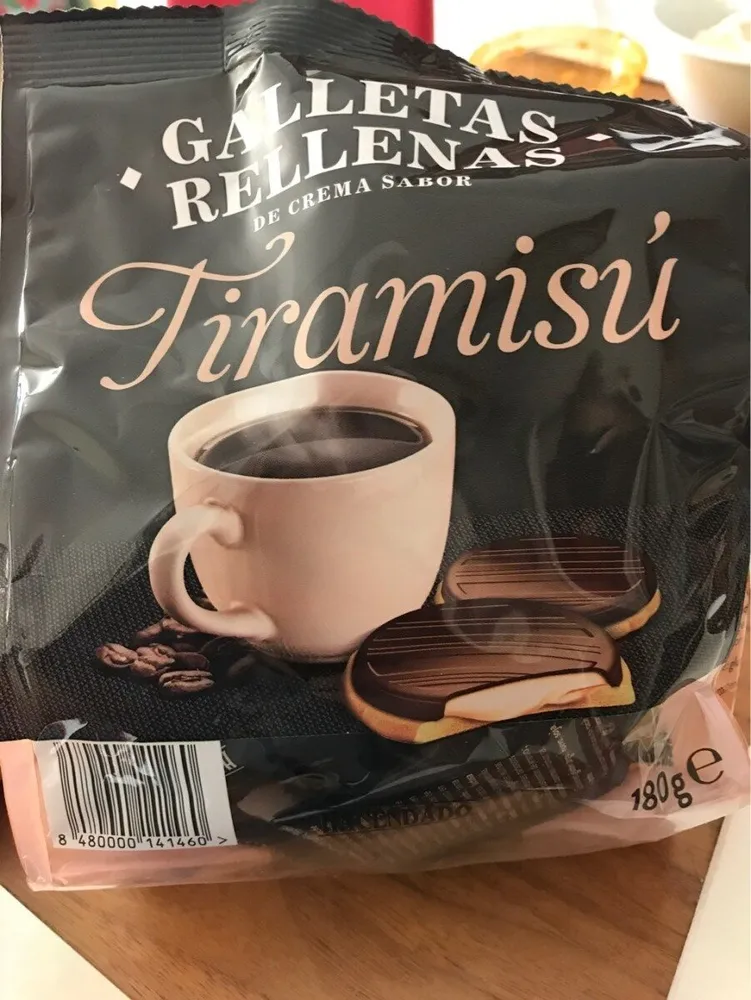 Galletas rellenas tiramisu
