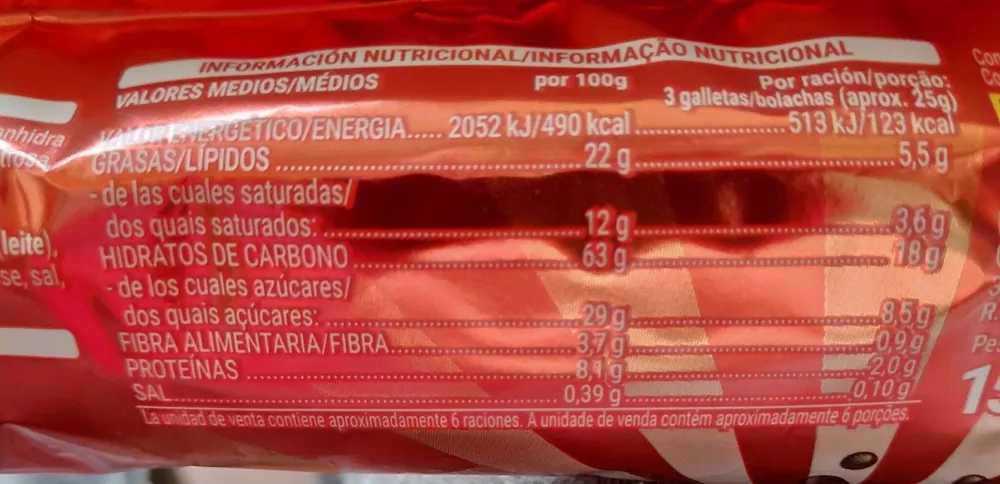 Roditas. Galleta Cubierta De Chocolate Negro