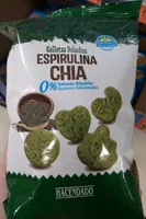 Galletas espirulina y chía