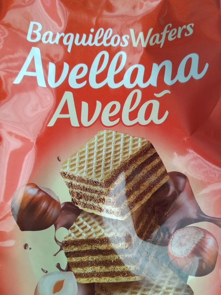 Barquillos Wafers Avellana