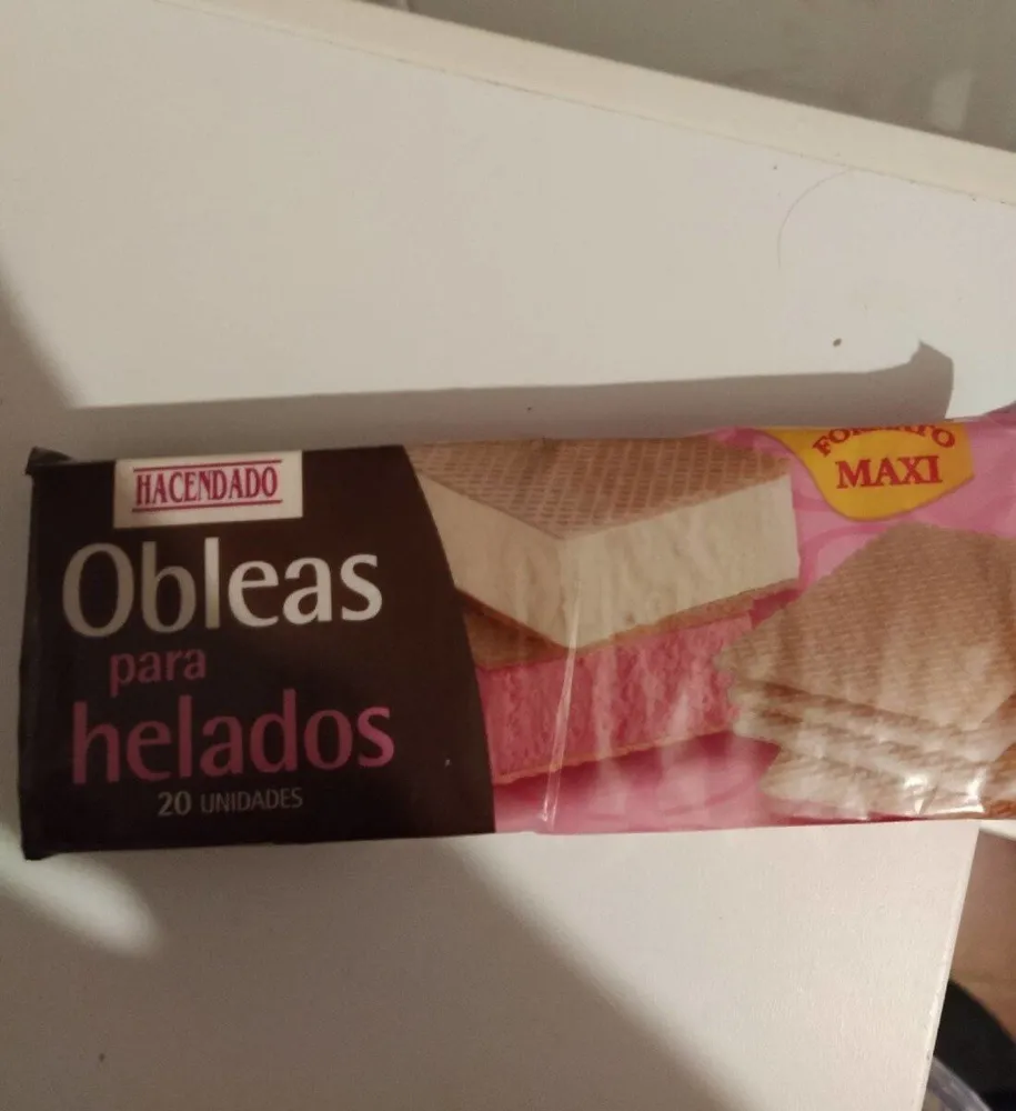 Obleas para helado