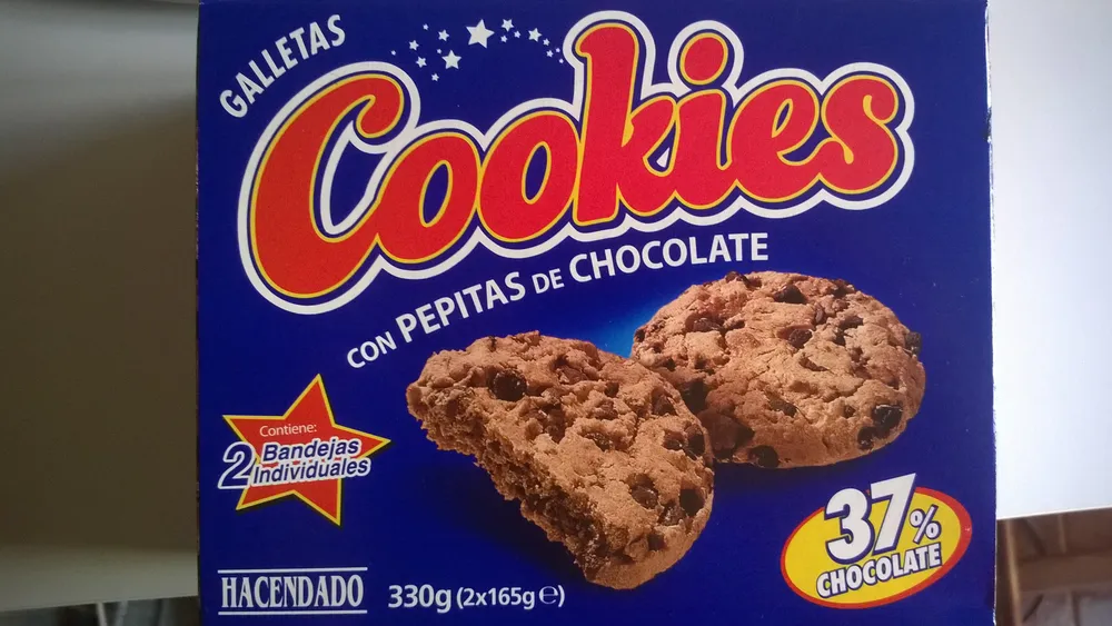 Cookies con pepitas de chocolate
