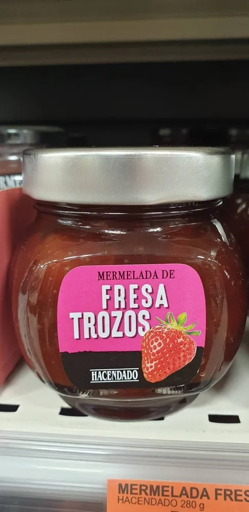 Mermelada de fresa trozos