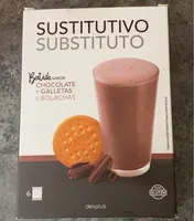 Batido sustitutivo chocolate y galleta