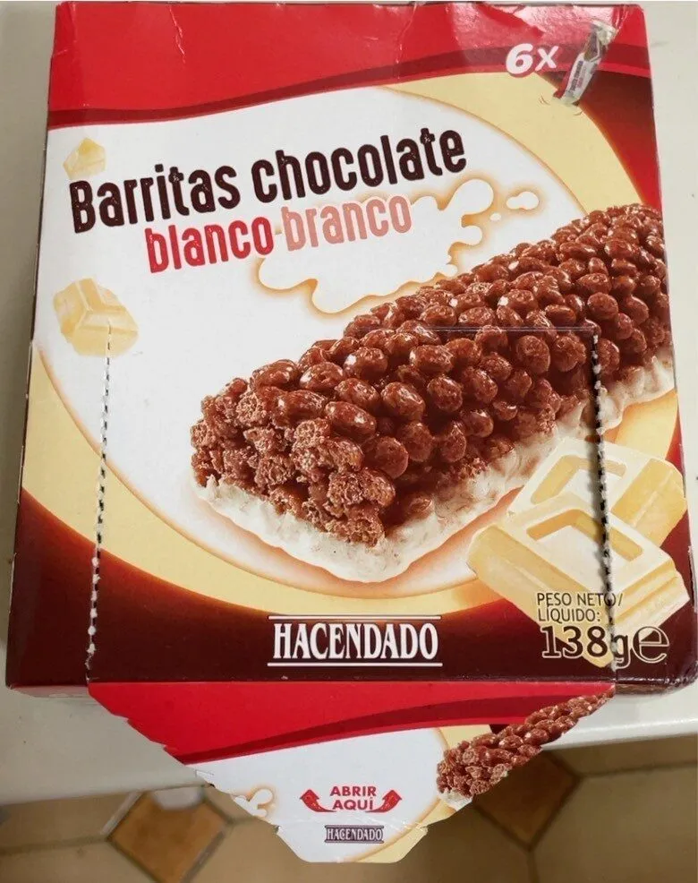 Barritas chocolate blanco