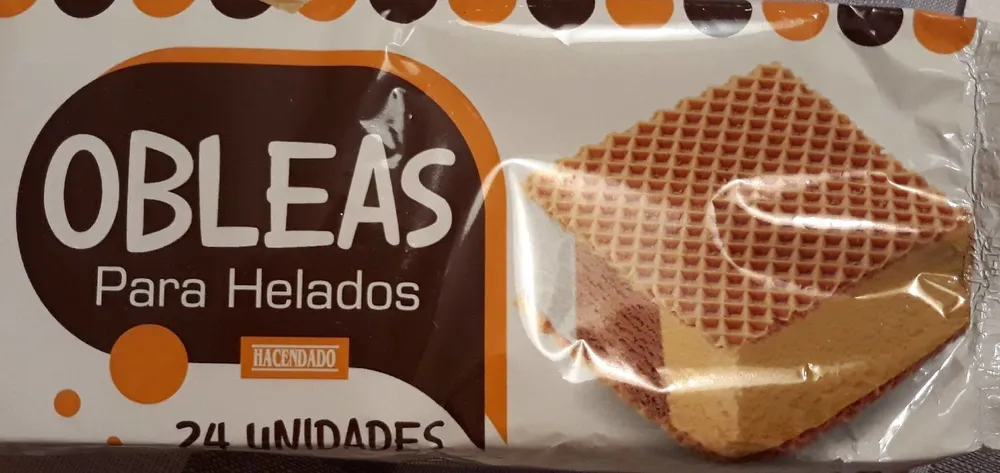 Obleas para helados