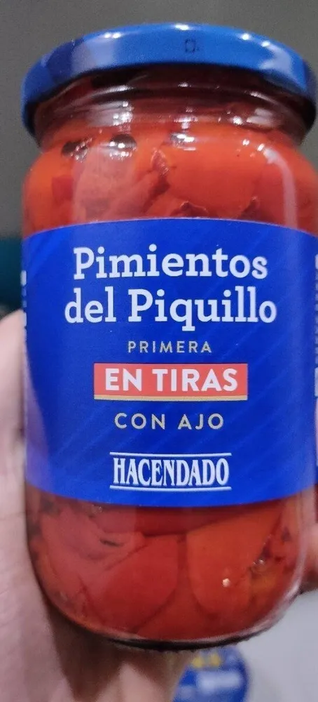 Pimientos del Piquillo en tiras con ajo