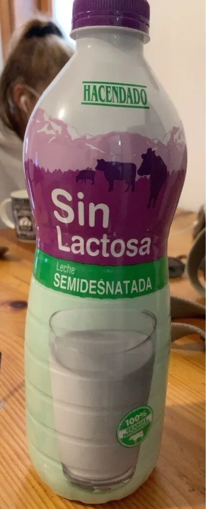 Leche semidesnatada sin lactosa