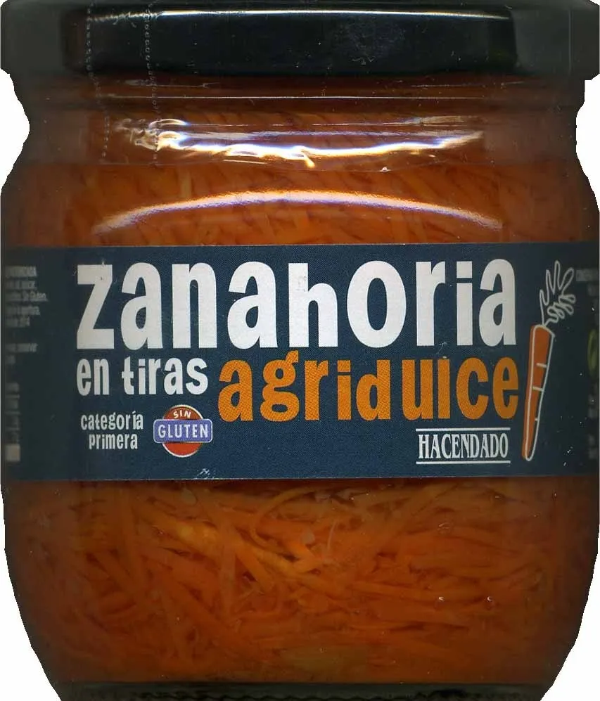 Zanahoria en tiras