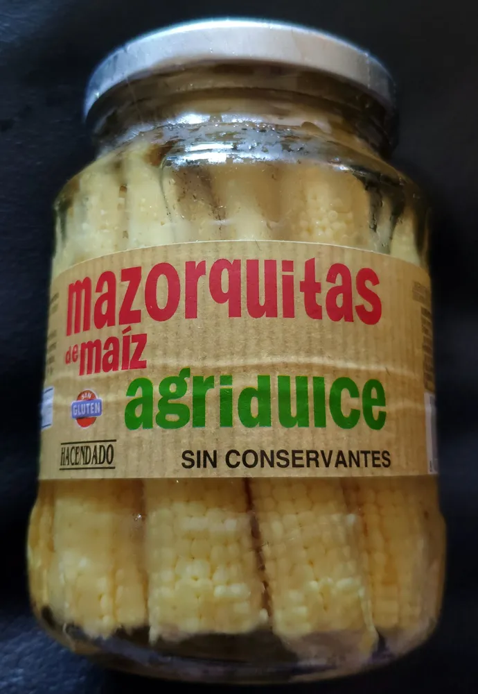 Mazorquitas de maíz agridulce