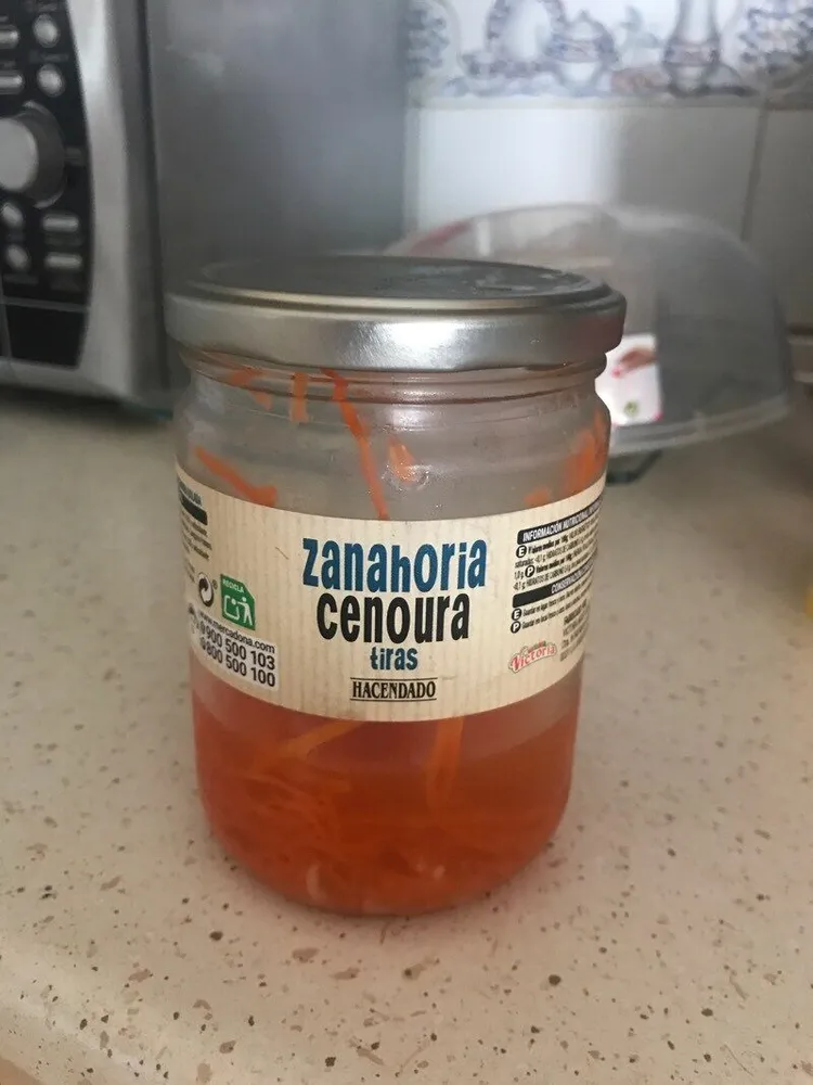 Zanahoria en tiras