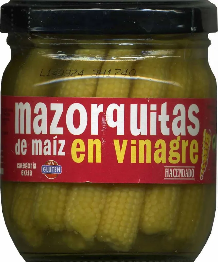 Mazorquitas de maíz en vinagre