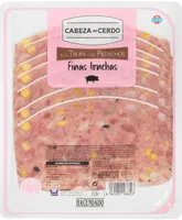 Cabeza de cerdo trufa con pistachos finas lonchas