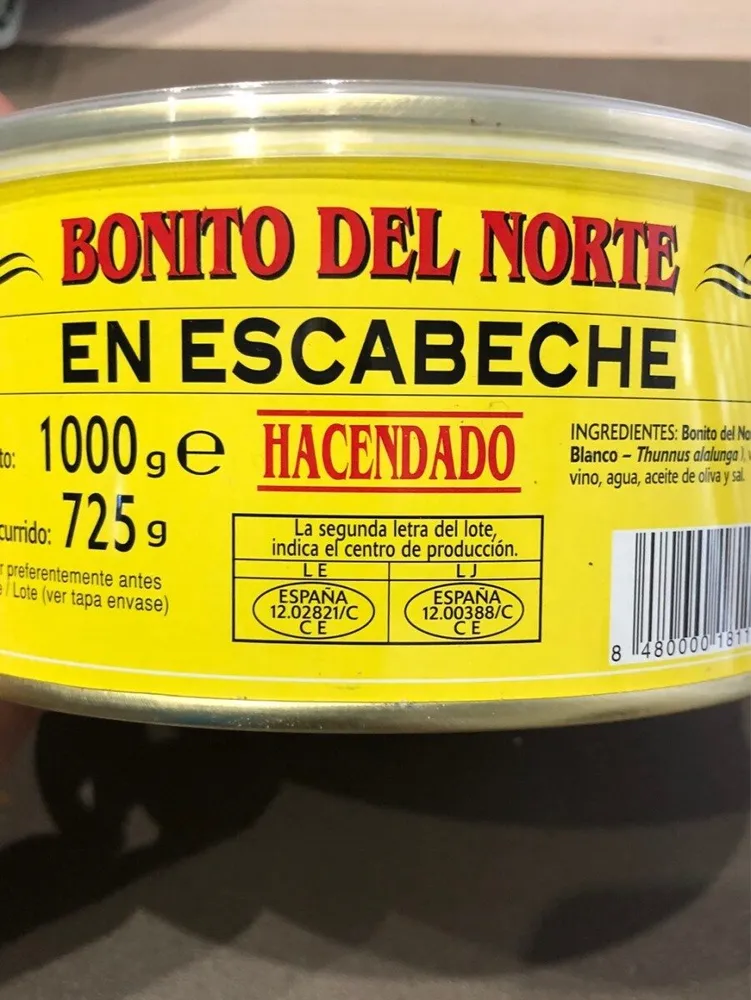 Bonito del norte en escabeche