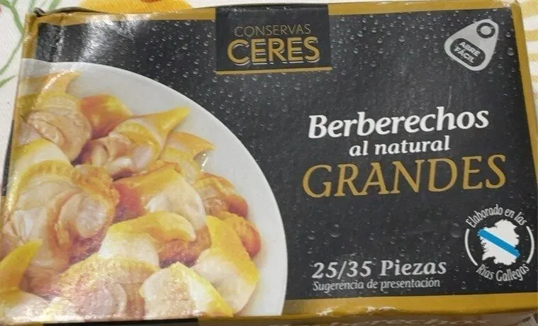 Berberechos al natural
