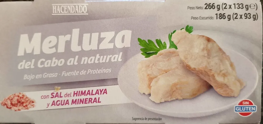 Merluza del cabo al natural