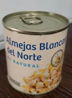 Almejas blancas del norte al natural