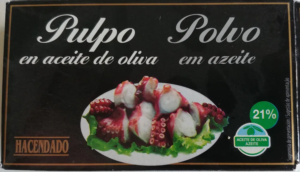 Pulpo en aceite de oliva