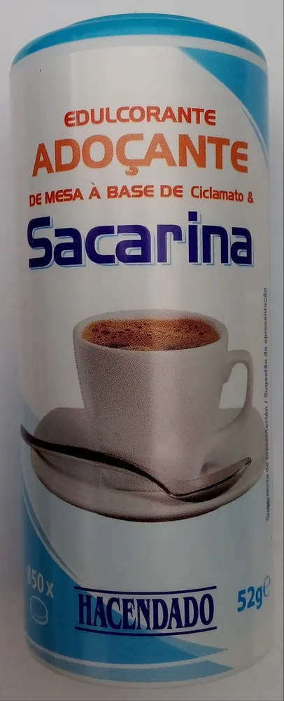 Edulcorante de Mesa a Base de Ciclamato y Sacarina