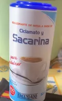 Ciclamato y sacarina