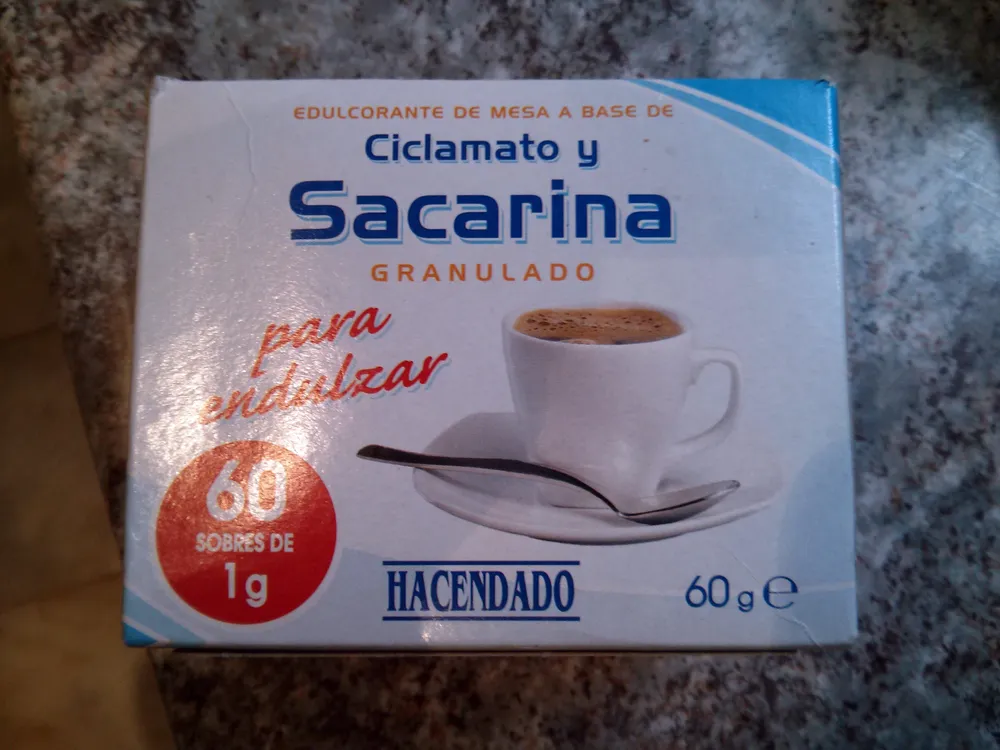 Edulcorante de mesa a base de ciclamato y sacarina