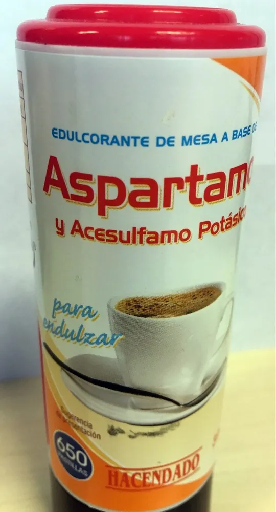 Edulcorante de aspartamo y acesulfamo potásico