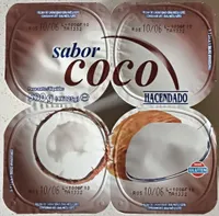 Yogur sabor coco