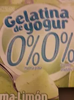 Gelatina de yogur 0% lima-limón