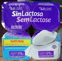 Yogur sin lactosa natural educorado