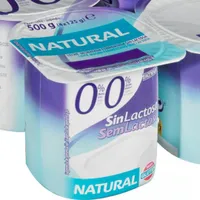 Yogur natural sin lactosa 0%