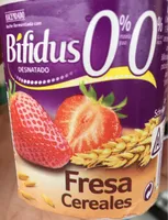Bífidus sabor fresa con cereales 0%
