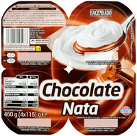 Postre chocolate nata