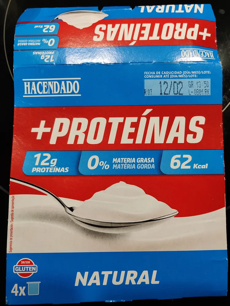 Yogur Proteínas Natural 0%
