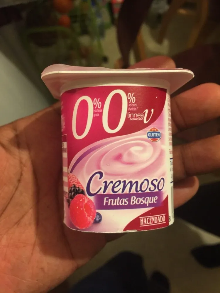 Yogur cremoso frutas bosque 0%
