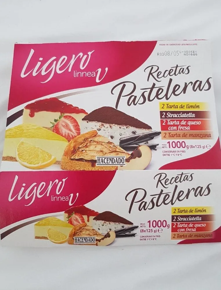 Recetas pasteleras ligero