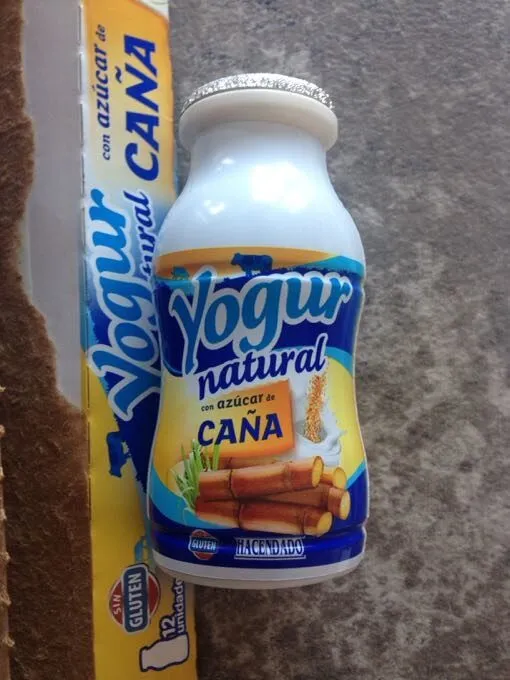 Yogur natural con azúcar de caña