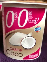 Yogur sabor coco 0%
