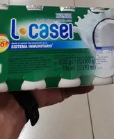 Leche fermentada con L casei