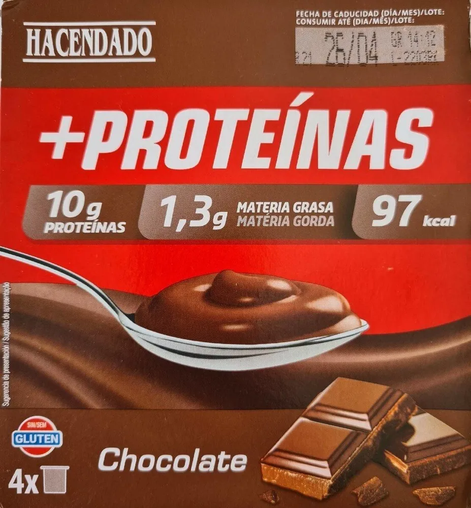 Postre de chocolate proteínas