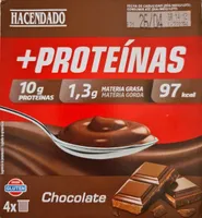 Postre de chocolate proteínas