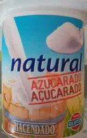 Yogur natural azucarado