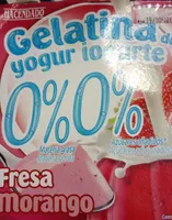 Gelatina de yogur 0% sabor fresa