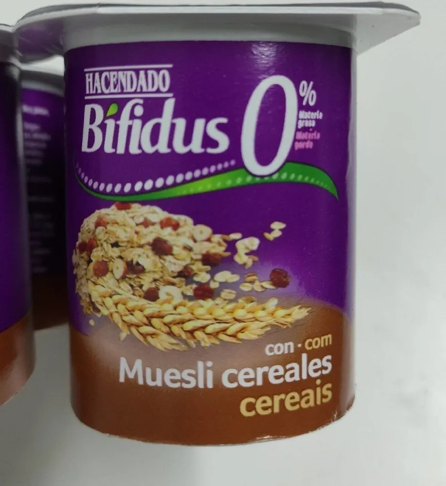 Yogurt Bifidus 0% Muesli cereales
