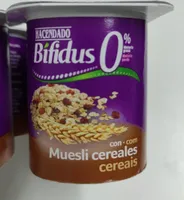 Yogurt Bifidus 0% Muesli cereales