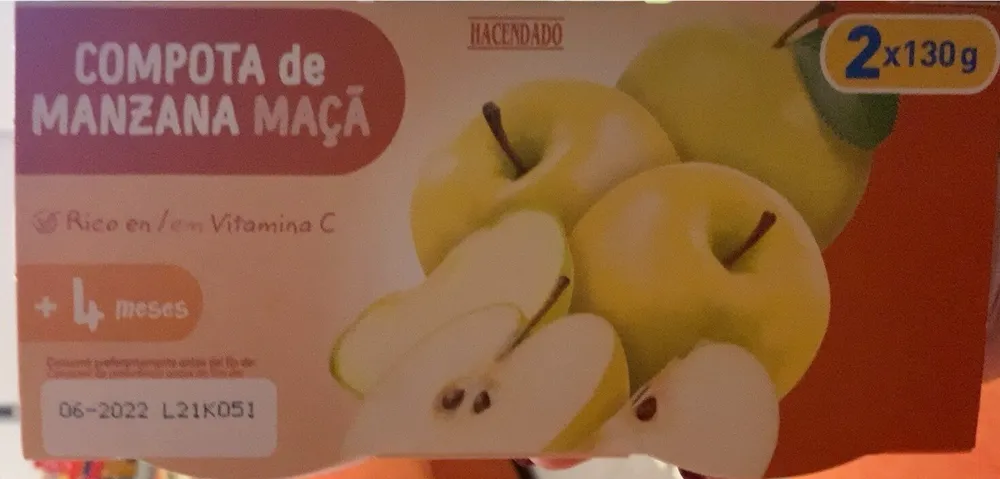 Compota de manzana